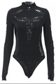 Black Pattern Bodysuit