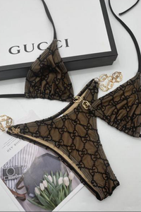 Pattern Bikini Gold Chain