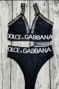 High Waisted Branded Bikini