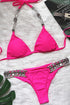 Crystal Halter Push Up Bikini