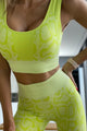 Yellow Snakeskin Set