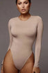 Long sleeve round neckline body