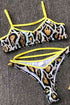 Yellow Animal Print Bikini