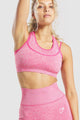 Seamless gym multi strap bra set